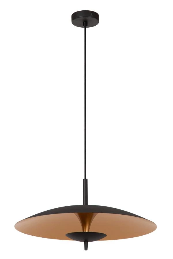 Lucide VULCAN - Pendant light - Ø 47 cm - LED Dim. - 1x9W 3000K - Black - turned off